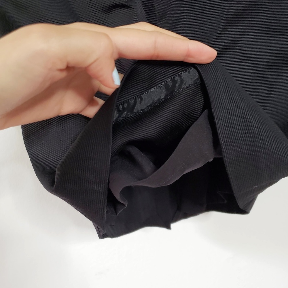 WHBM Black Strapless Peplum Sheath Dress - Picture 5 of 8